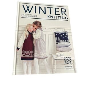 BOOK Winter Knitting Patterns for the Family & Home Sweden Cushions Ponchos